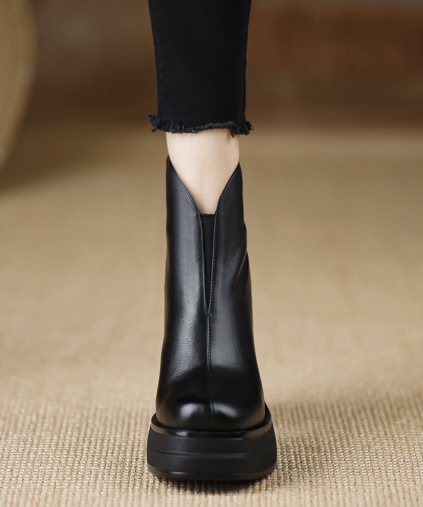 Dames Hoge Hakken Laarzen Met Ritssluiting 3