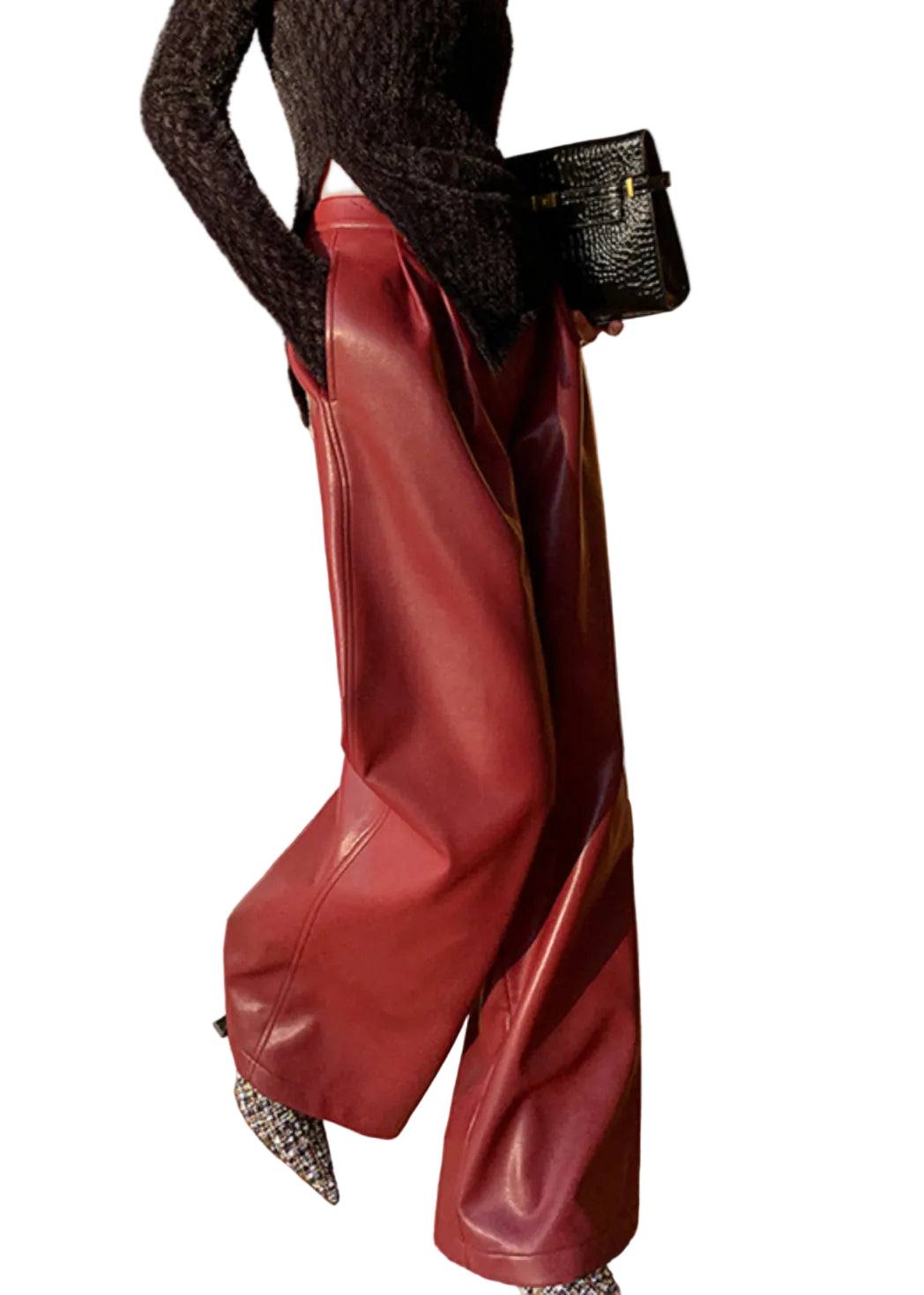 Dames Hoge Taille Broek met Zakken 0