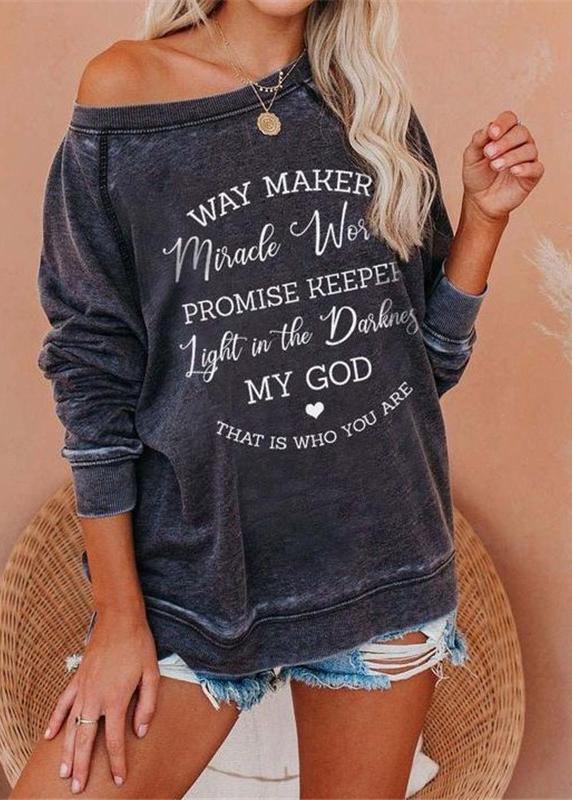 Dames Hoodie Grafisch Statement Casual 3