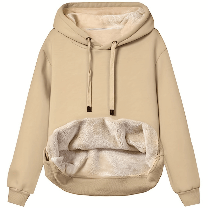 Dames Hoodie Met Pluche Voering 4