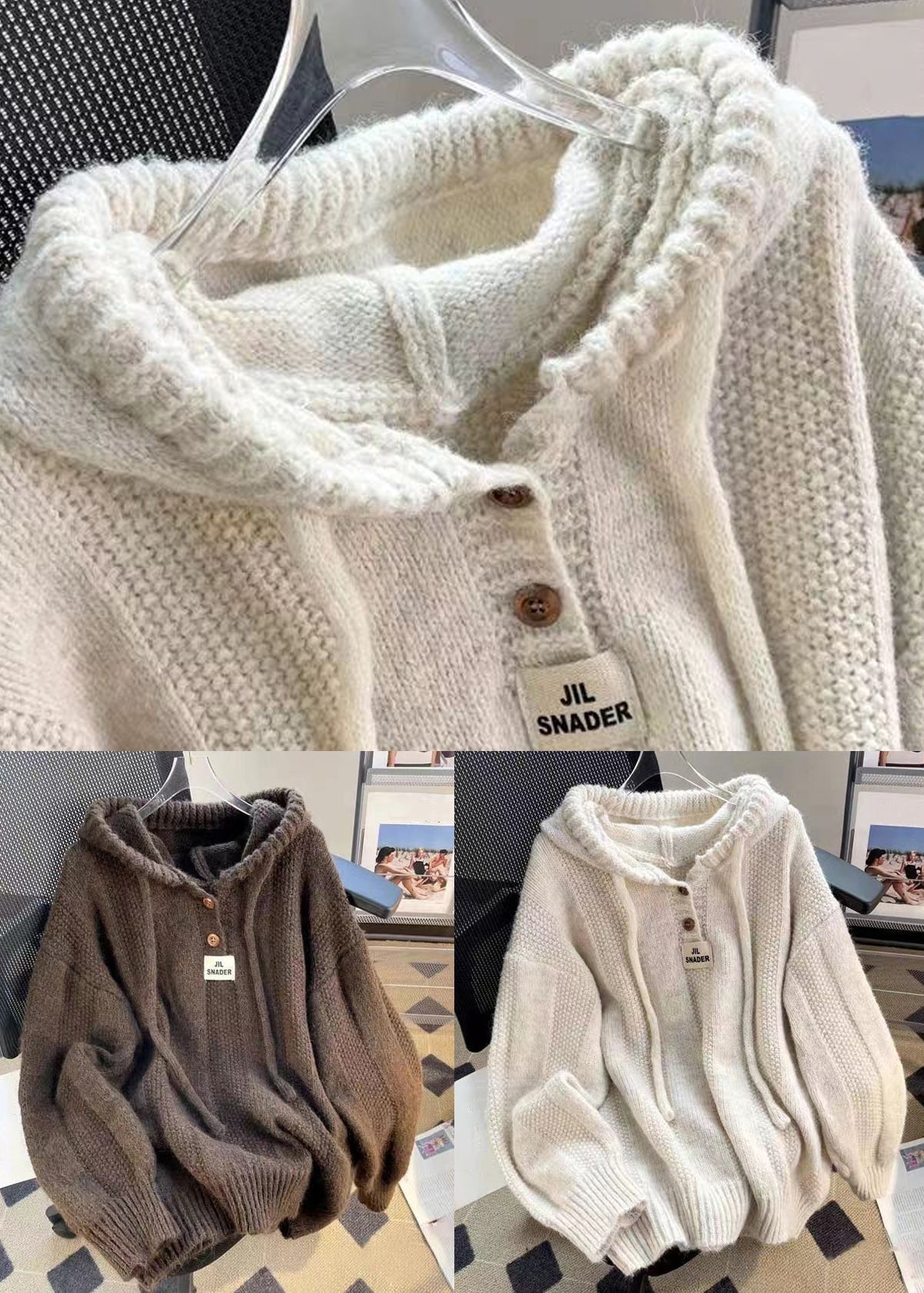 Dames Hoodie Patchwork Casual Stijl 4