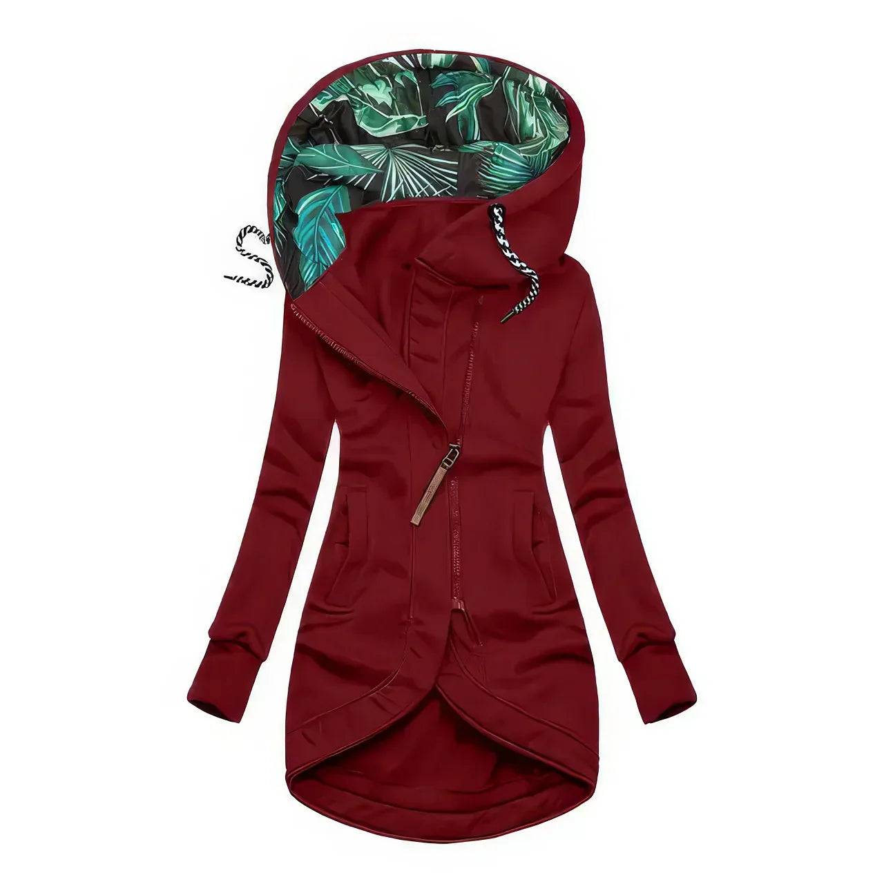 Dames Hoodie Waterdicht met Tropisch Patroon 4
