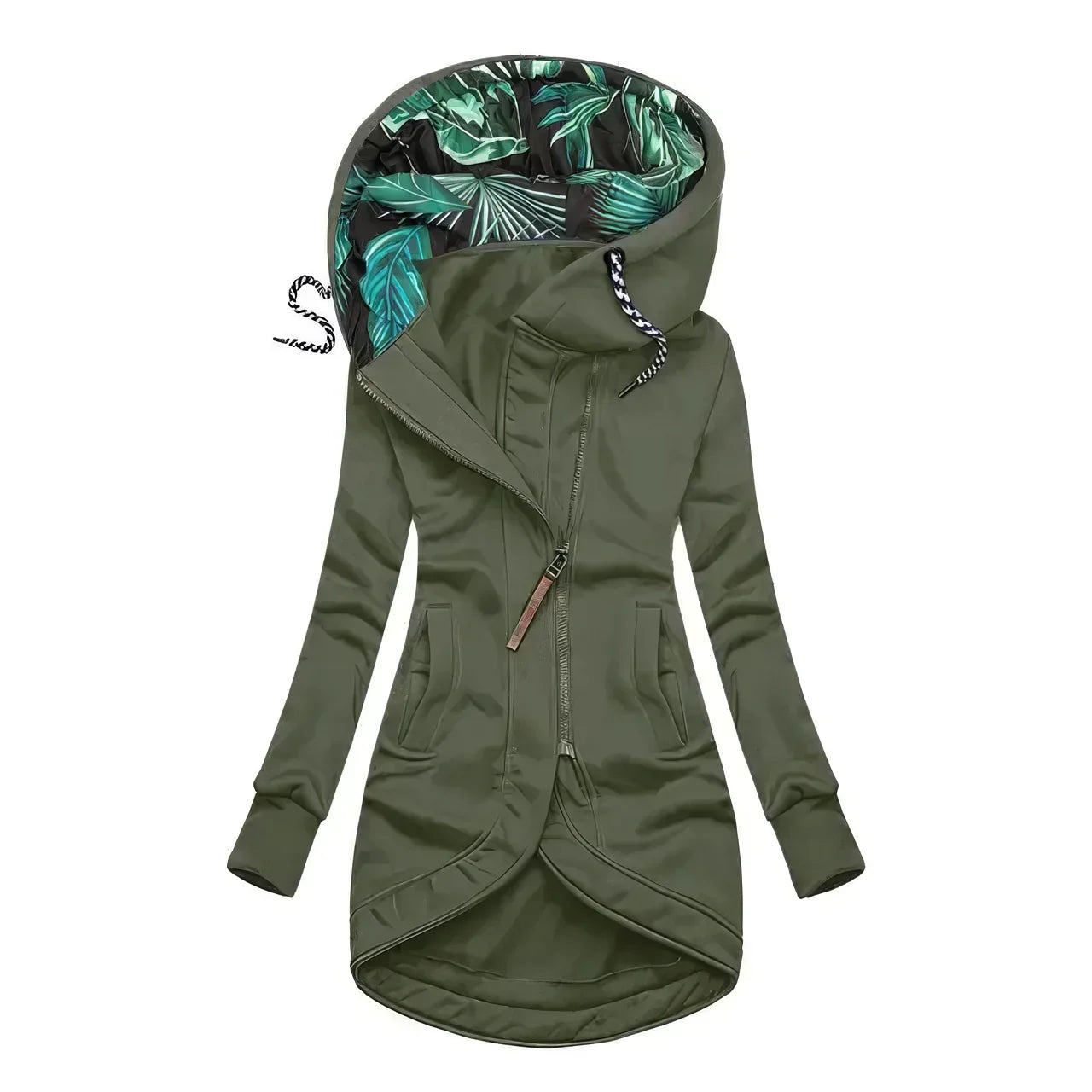 Dames Hoodie Waterdicht met Tropisch Patroon 7