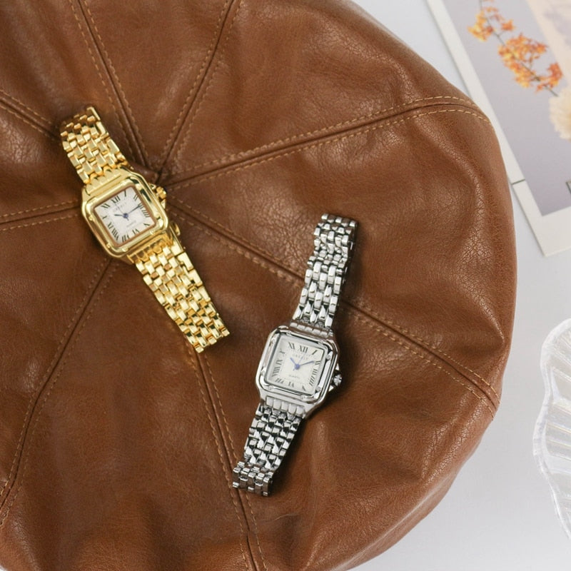 Dames Horloge Vierkant Stalen Band 1