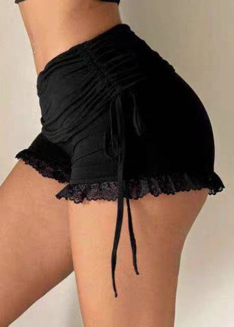 Dames Hotpants Patchwork Trekkoord Casual Zomerstijl 3