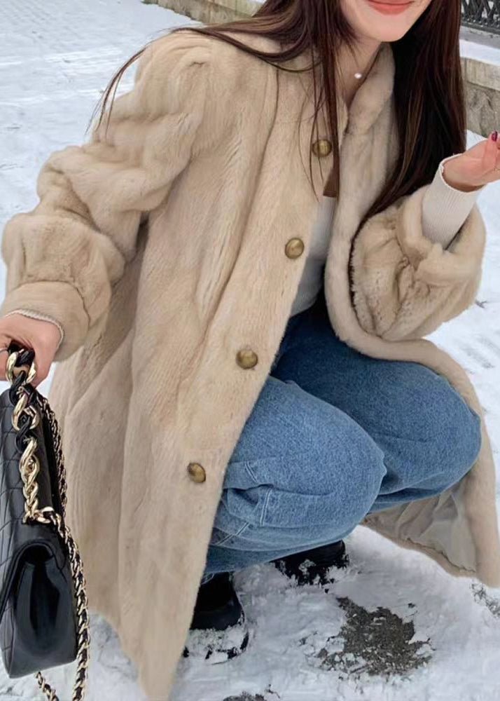 Dames Jas Winter O-hals Met Lange Mouwen Casual Chic 3