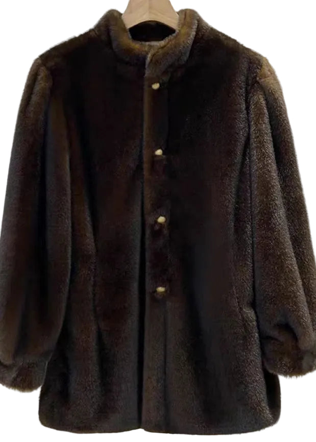 Dames Jas Winter O-hals Met Lange Mouwen Casual Chic 4