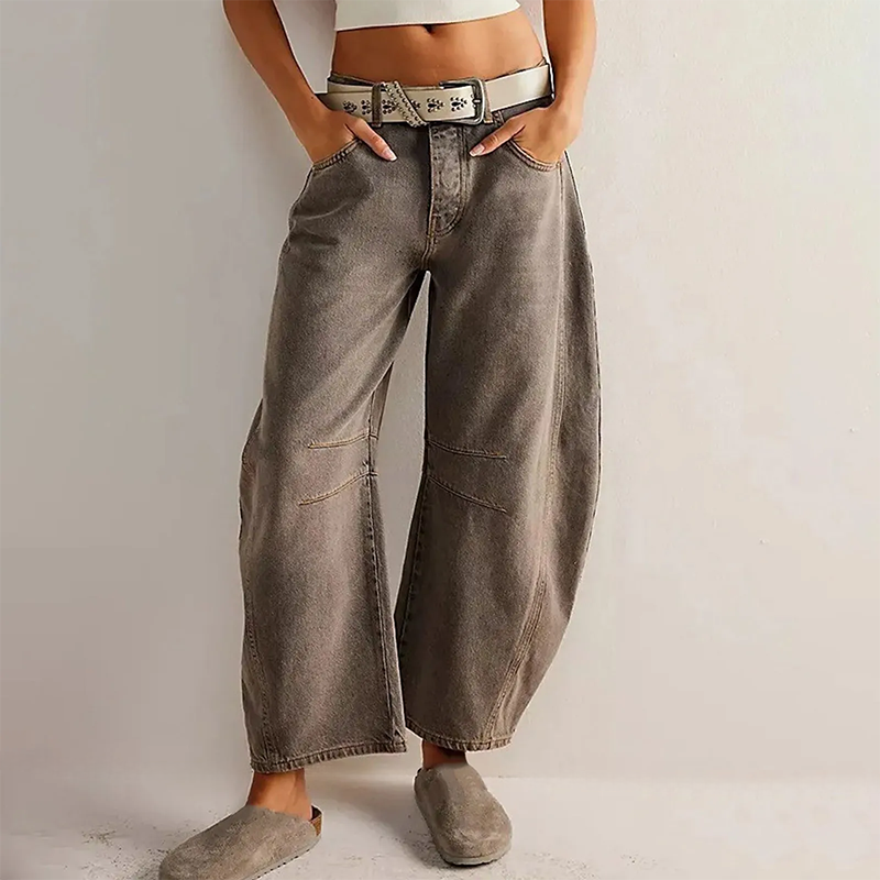 Dames Jeans Flared Casual Stijl 2