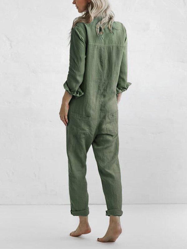 Dames Jumpsuit Casual Stijl met Lange Mouwen 1