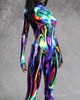 Dames Jumpsuit Chrome Print 3D Steampunk Stijl 5