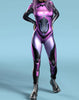 Dames Jumpsuit Feestelijk met Cyber Armor 3D Print voor Cosplay en Festivals 11
