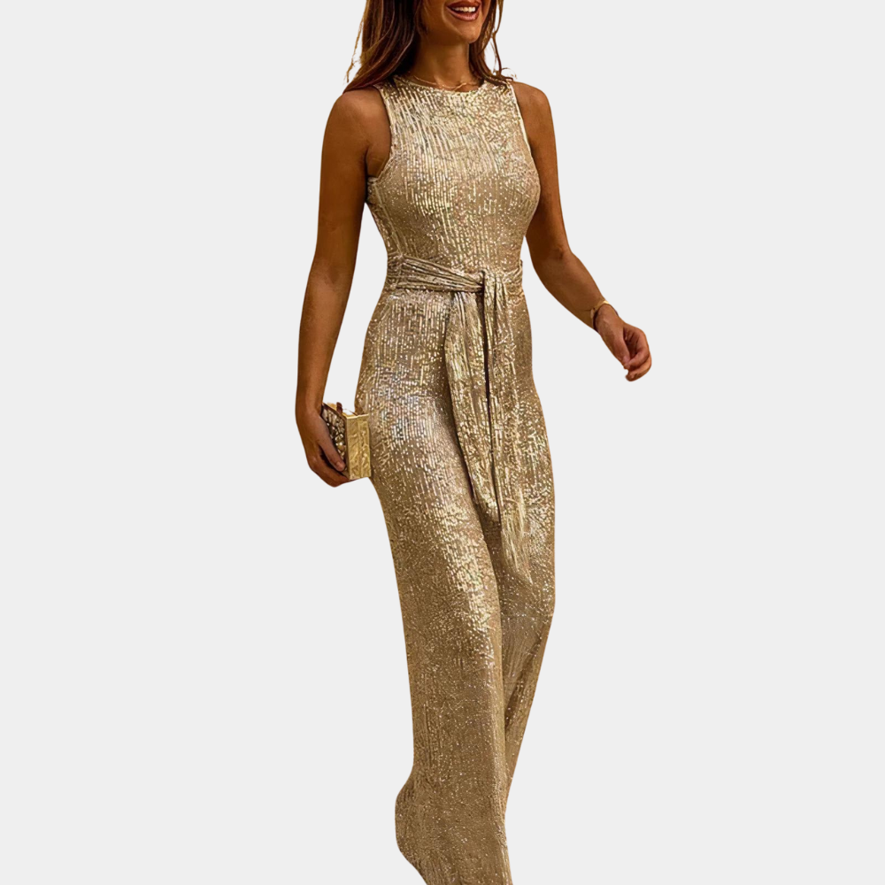 Dames Jumpsuit Feestelijk met Pailletten voor Speciale Gelegenheden 1