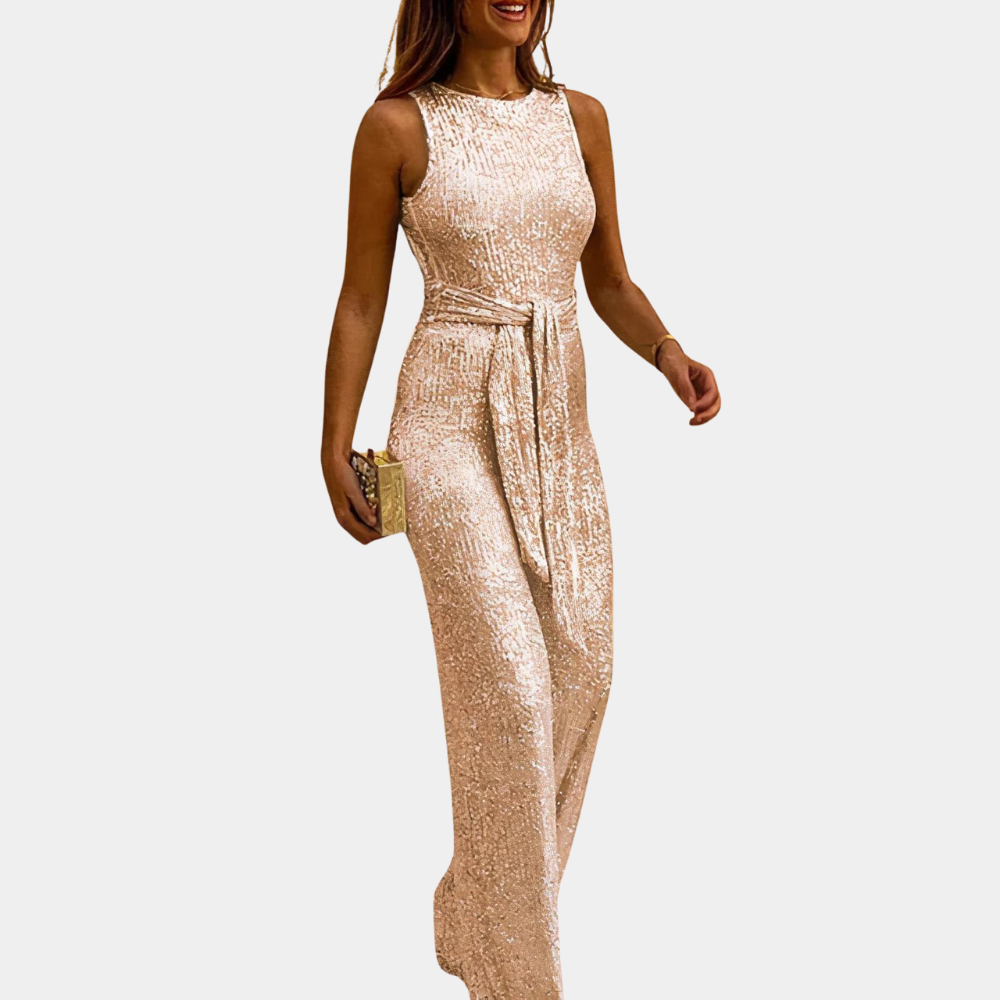Dames Jumpsuit Feestelijk met Pailletten voor Speciale Gelegenheden 2