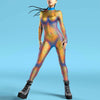 Dames Jumpsuit Futuristisch Punk Design 15