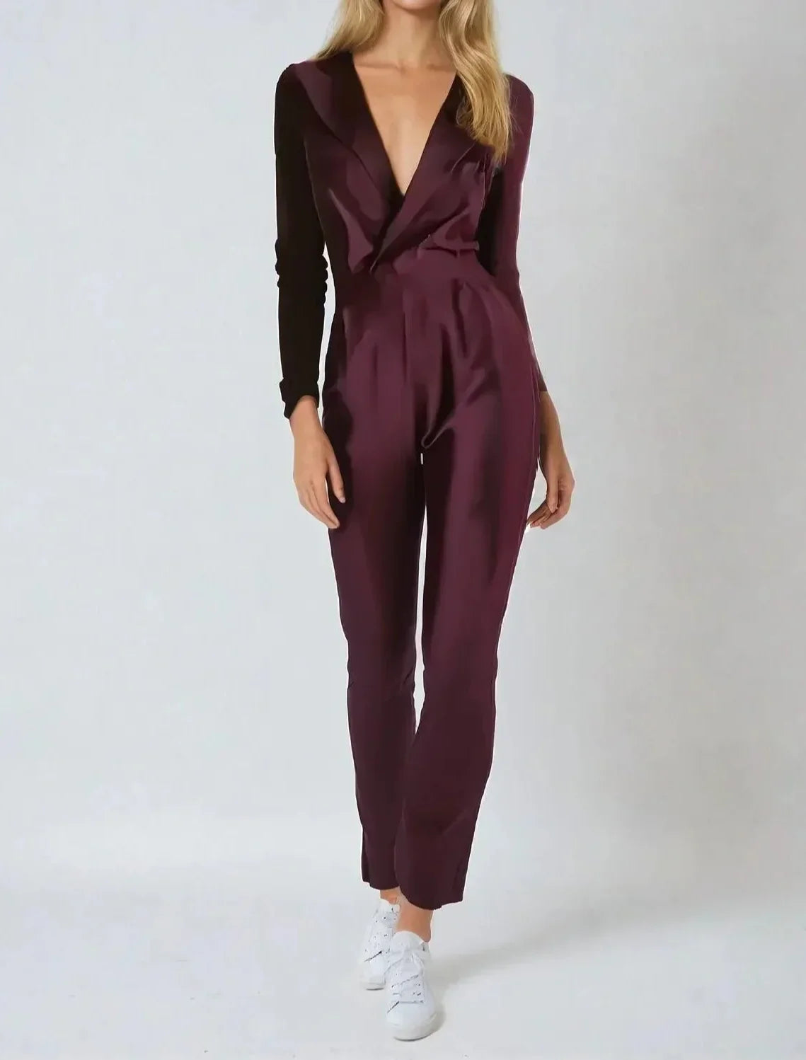 Dames Jumpsuit Getailleerd Feestelijk Zwart 2