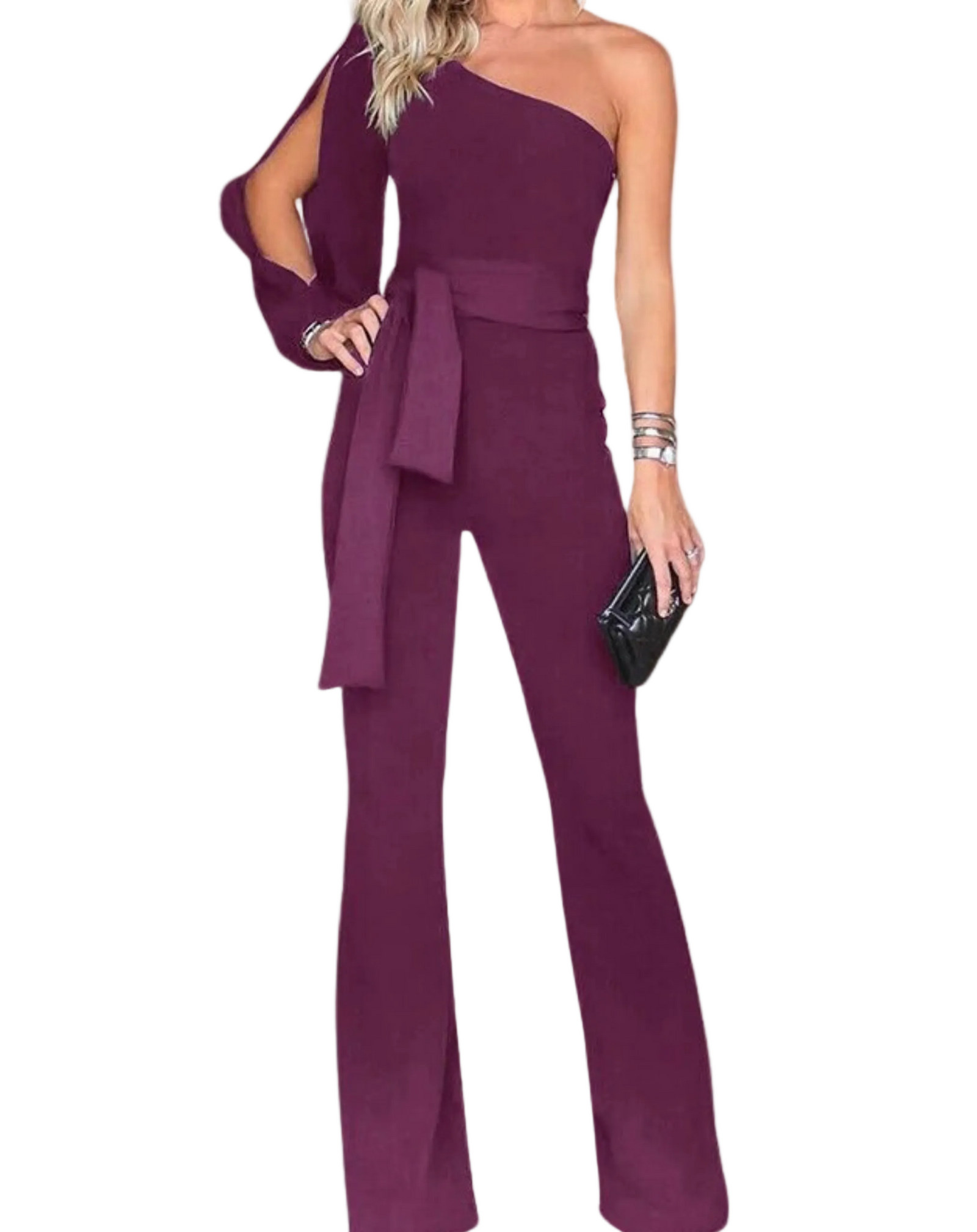 Dames Jumpsuit Met Strikceintuur 0