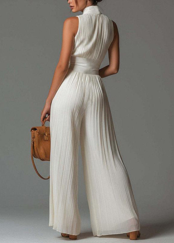 Dames Jumpsuit Mouwloos Gerimpeld Design 2