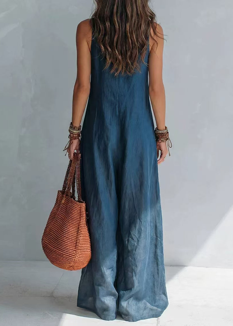 Dames Jumpsuit Mouwloos V-hals Casual 2
