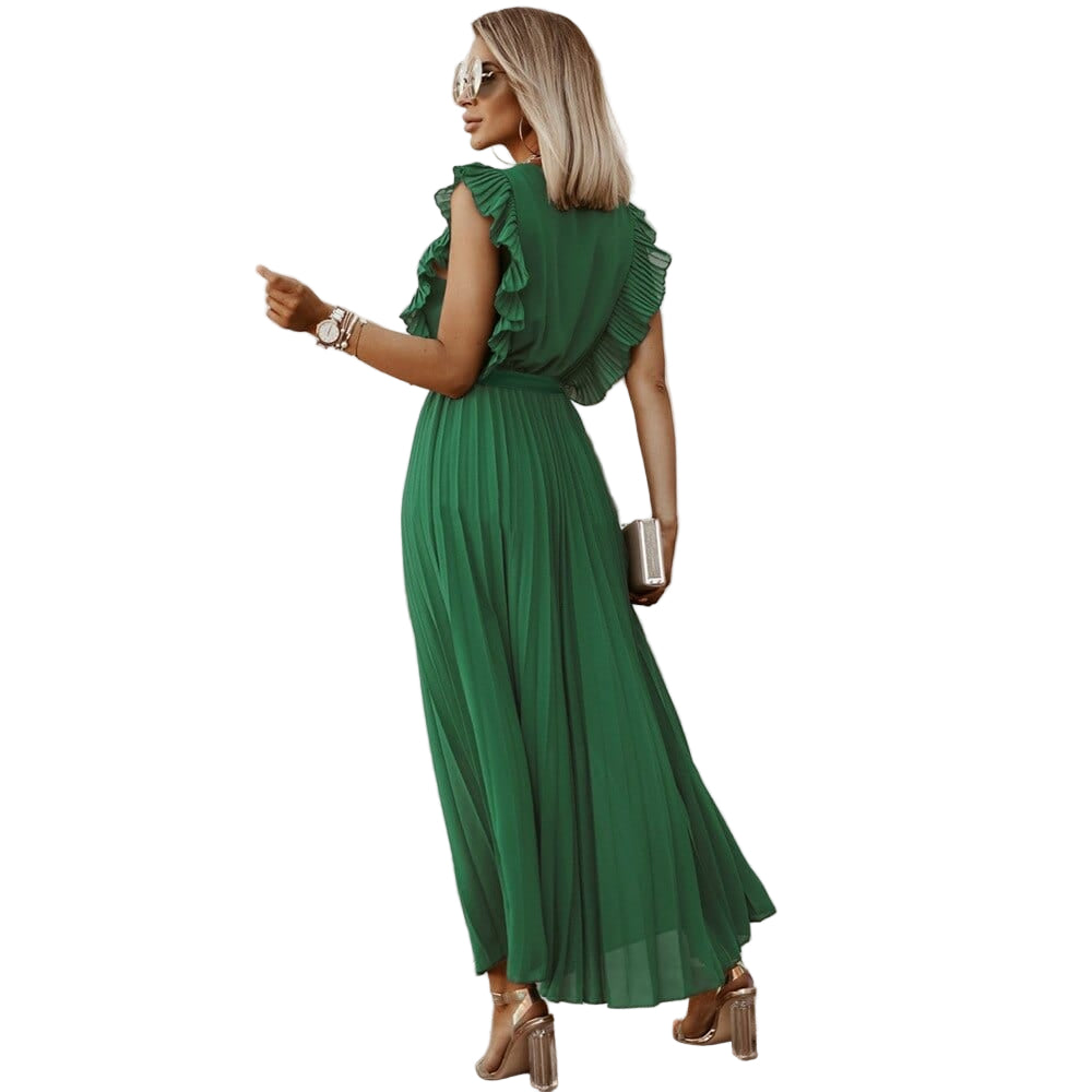 Dames Jurk V-Hals Boheemse Stijl Zacht Ademend 0