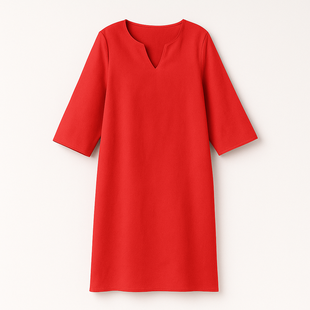 Dames Jurk V-hals Stijlvol voor Herfst en Winter 4