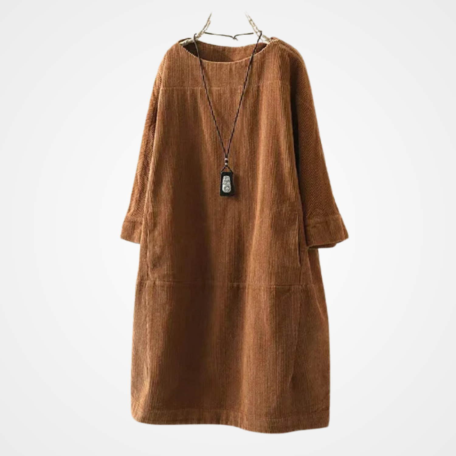 Dames Jurk Vintage Stijl Met Ronde Halslijn 3