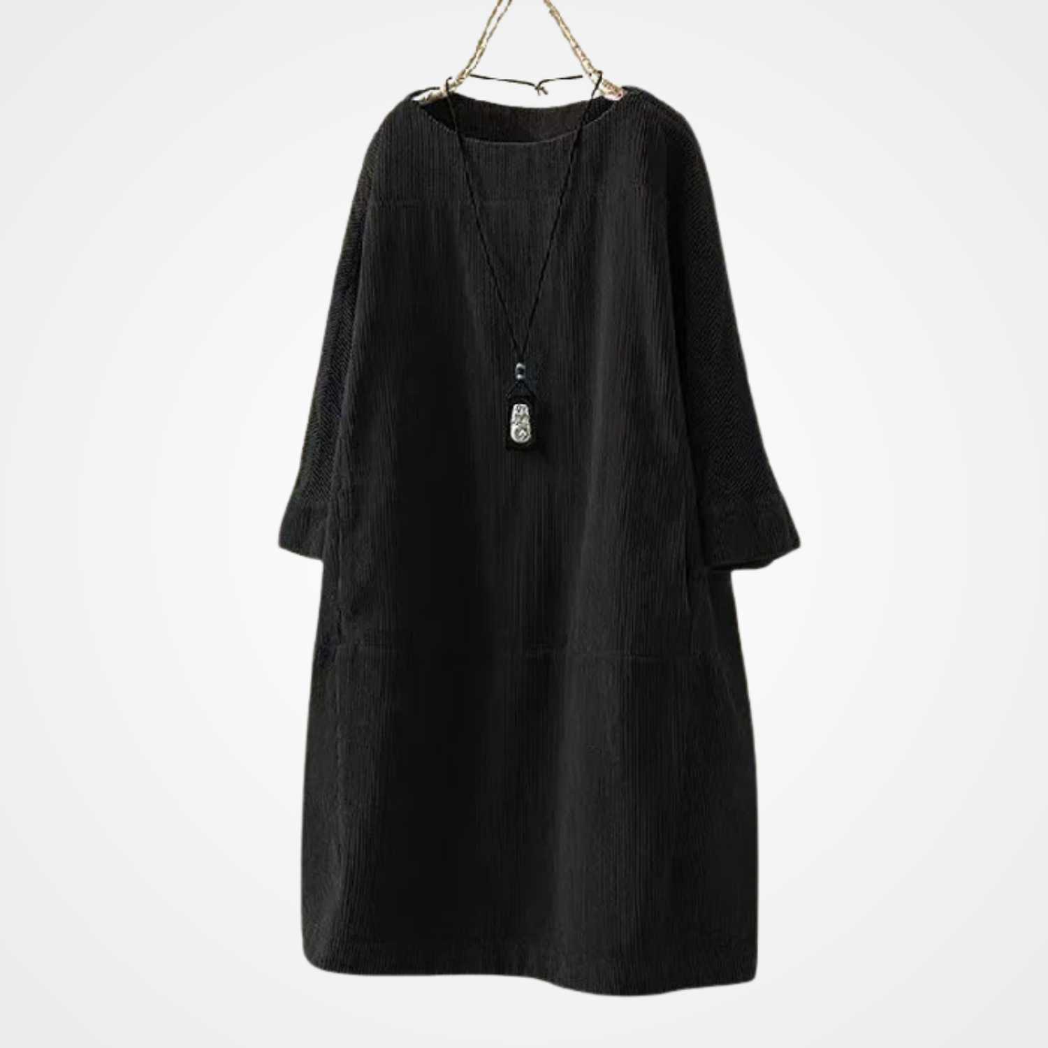 Dames Jurk Vintage Stijl Met Ronde Halslijn 5