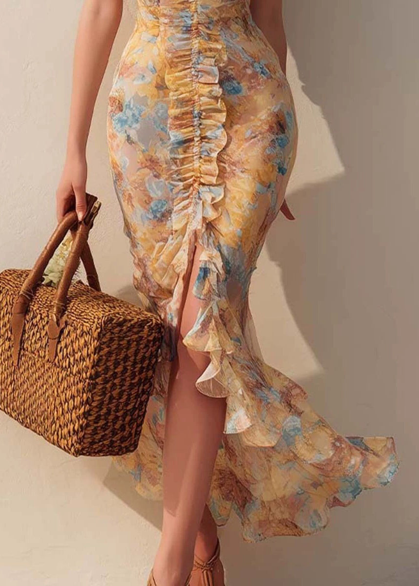 Dames Jurk Zomerstijl Met Patchwork En Ruches 3
