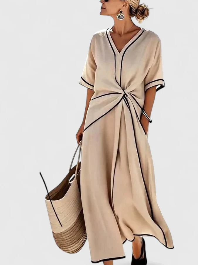 Dames Jurk Zomerstijl Met Verticale Strepen Voor Casual Look 1