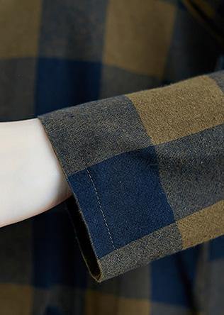Dames Jurk met Reverszakken en Plaid Design 4
