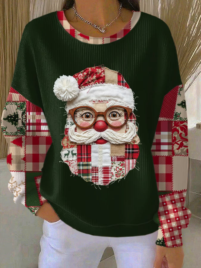Dames Kersttrui met Kerstmanmotief 2