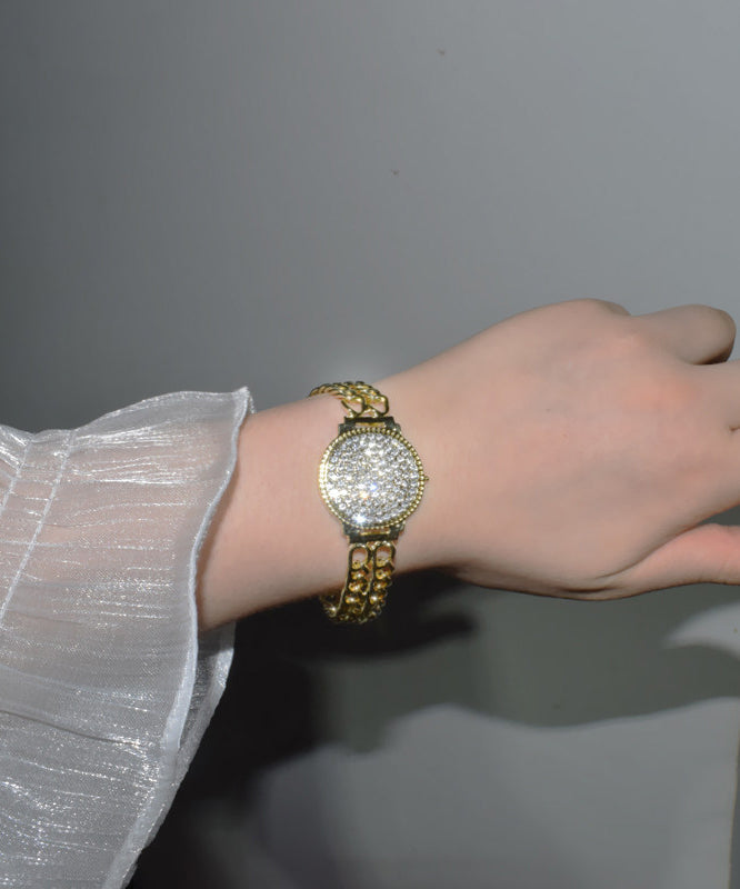 Dames Kettingarmband Uitgehold Met Metalen Zirkoon Details 1