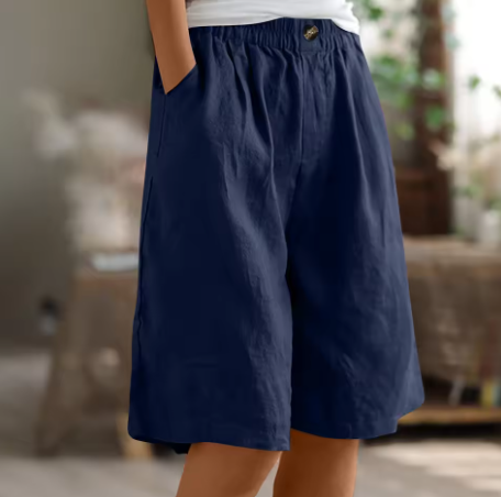 Dames Korte Broek Casual Met Elastische Tailleband 5
