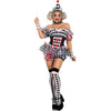 Dames Kostuum Clown Circusstijl voor Carnaval en Feest 2