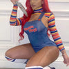 Dames Kostuum Filmkarakter Bodysuit Voor Halloween Feesten 0