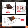 Dames Kostuum Halloween Freddy Krueger Stijl Set met Jurk en Accessoires 3