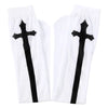 Dames Kostuum Kloosterstijl Bodysuit voor Cosplay met Sluier en Kousen 5