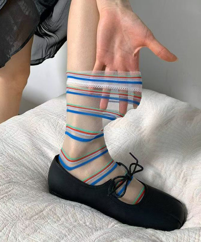 Dames Kuitsokken Gestreept Comfortabel Ademend 1