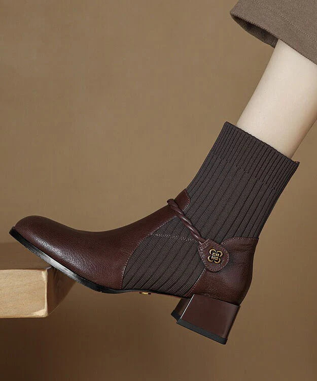 Dames Laarzen Retro met Splitwerk voor een Tijdloze Look 1