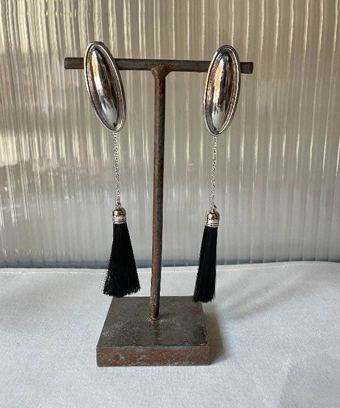 Dames Lange Ketting Oorbellen met Kwastjes Retro Stijl 1