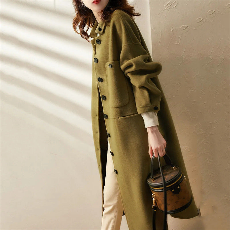 Dames Lange Trenchcoat Stijlvol voor Elke Gelegenheid 2