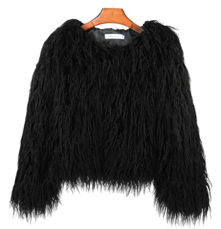 Dames Lange Winterjas Dubbele Rij Knopen 0