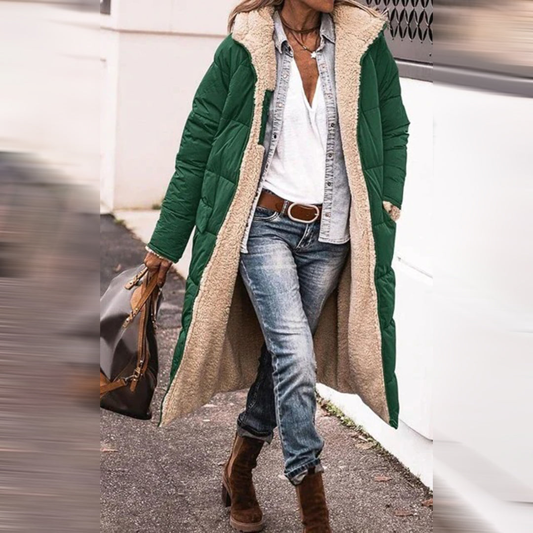 Dames Lange Winterjas Gewatteerd Duurzaam en Warm 4