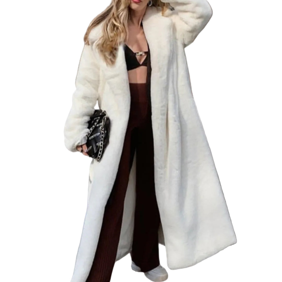 Dames Lange Winterjas Scandinavisch Ontwerp met Moderne Snit 0