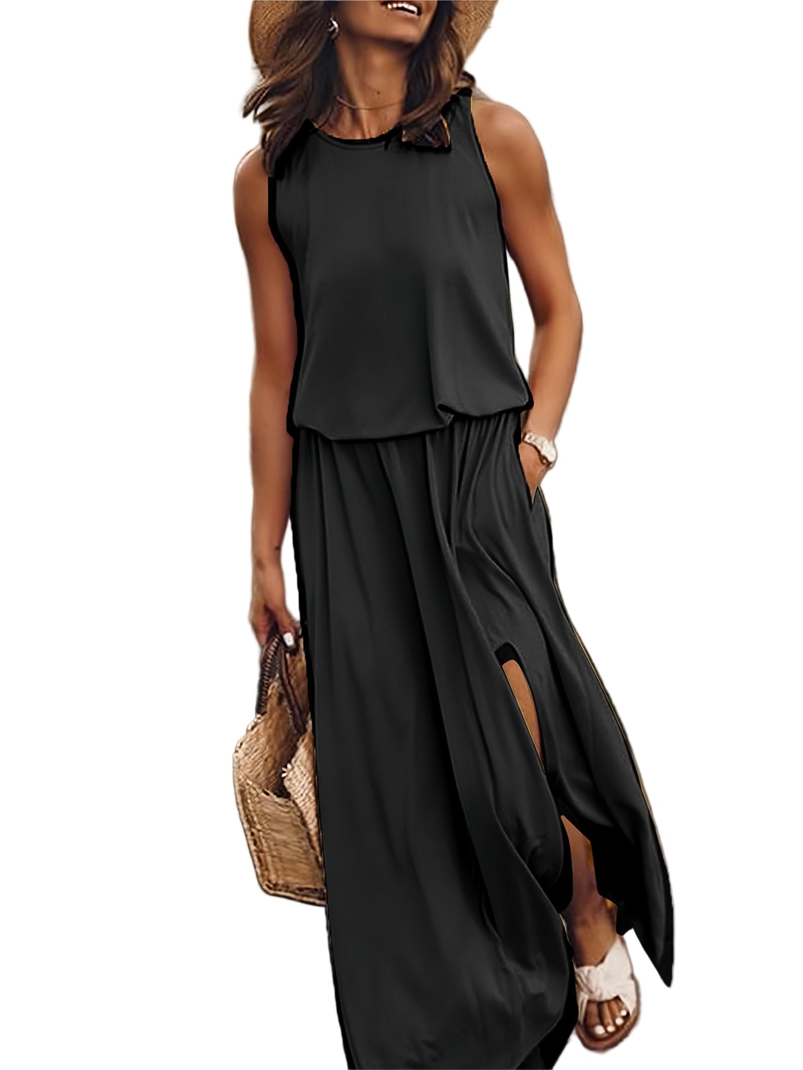 Dames Lange Zomerjurk Ademend en Comfortabel 0