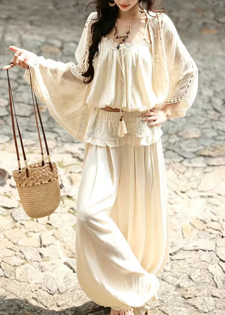 Dames Lantaarnbroek Tweedelige Set Zomer Stijlvol 1