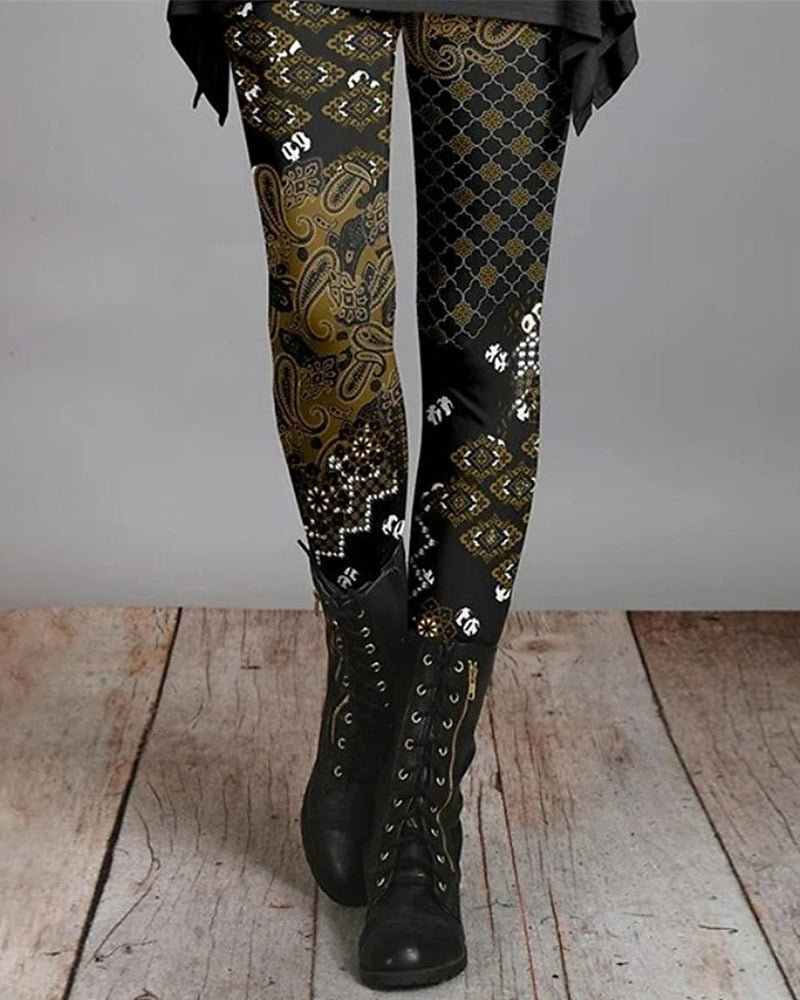 Dames Legging Boho Trendy Stijl 3