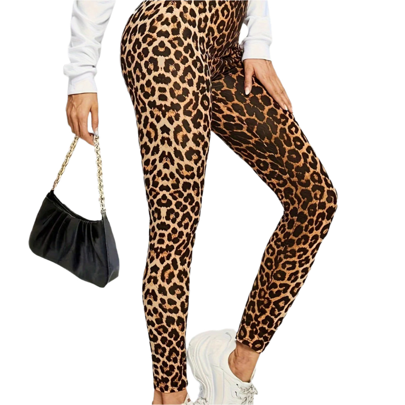 Dames Leggings Luipaardprint Stretch Polyester 0