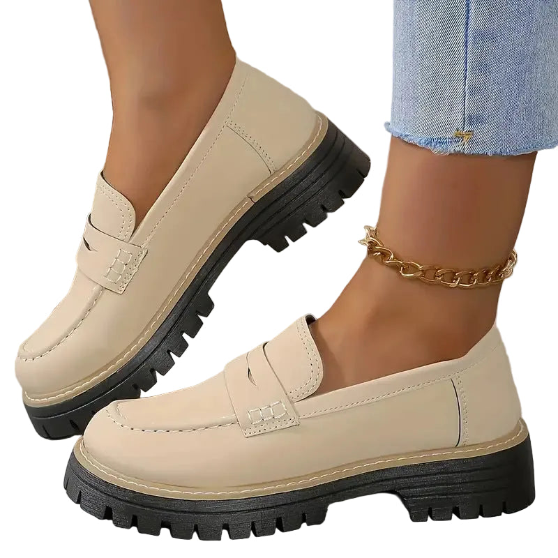 Dames Loafers Casual Stijl met Dikke Zool 0