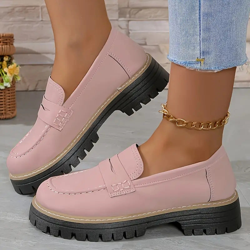 Dames Loafers Casual Stijl met Dikke Zool 1