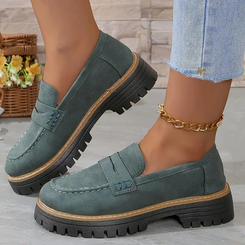 Dames Loafers Casual Stijl met Dikke Zool 2